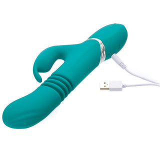 Adam & Eve Eve's Rechargeable Thrusting Rabbit - Horny Stoner
