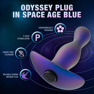 Anal Adventures Matrix Odyssey Prostate Stimulator Space Age Blue - Horny Stoner