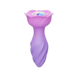 Adam & Eve Rotating Rose Plug - Horny Stoner