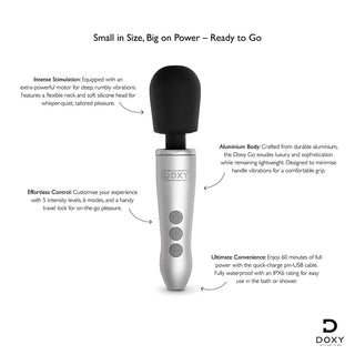Doxy Go Travel-Sized Wand Massager - Horny Stoner