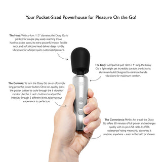 Doxy Go Travel-Sized Wand Massager - Horny Stoner