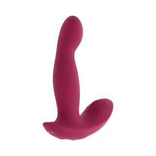 Evolved Come On Over Rechargeable Silicone Remote-Controlled Come-Hither Vibrator Burgundy - Horny Stoner