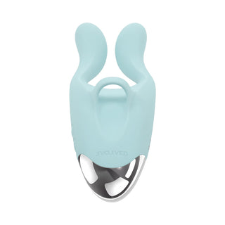 Evolved Couples Therapy Rechargeable Silicone Flexible Arm Tapping Finger Vibrator Mint - Horny Stoner