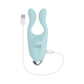 Evolved Couples Therapy Rechargeable Silicone Flexible Arm Tapping Finger Vibrator Mint - Horny Stoner