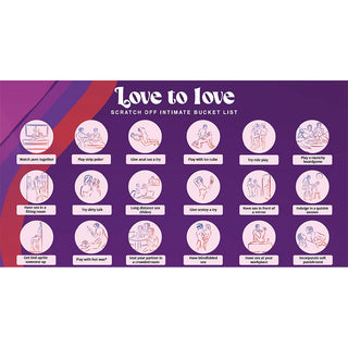 Love to Love Chasing Memories Scratch Off Intimate Bucket List - Horny Stoner