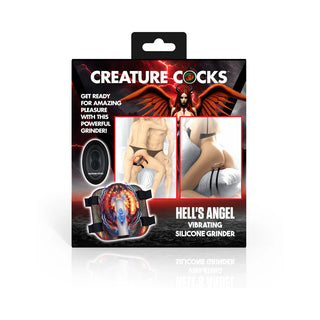 Creature Cocks Hell's Angel Remote Control Vibrating Silicone Grinder With Straps