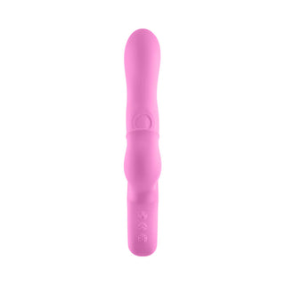 FemmeFunn Pallina Rechargeable Triple Action Thumping Rabbit Vibrator With Triple Ball Rotating External Stimulator