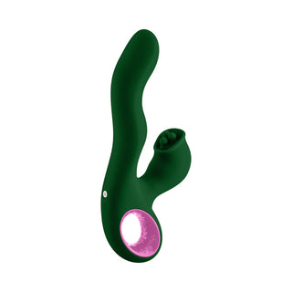 FemmeFunn Pallina Rechargeable Triple Action Thumping Rabbit Vibrator With Triple Ball Rotating External Stimulator