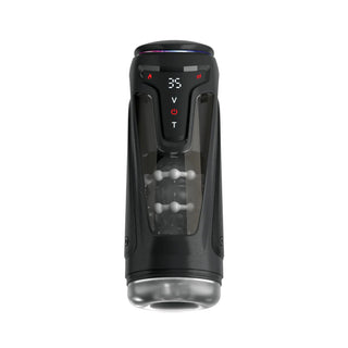 PDX Elite Moto-Bator Pro Rechargeable Thrusting Vibrating Stroker With Travel Lock