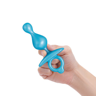 b-Vibe Butties Pop Beaded Silicone Plug - Horny Stoner