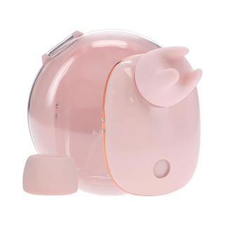 LoveLine Dreamsicle AirTapTech Rechargeable Vibrator With Two Interchangeable Heads And Charging Case