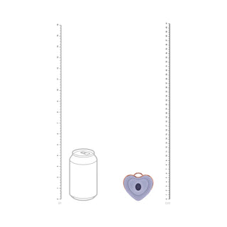 LoveLine Luvie AirTapTech Rechargeable Heart Shaped Waterproof Sucking And Tapping Vibrator