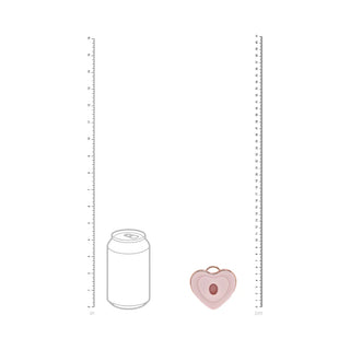 LoveLine Luvie AirTapTech Rechargeable Heart Shaped Waterproof Sucking And Tapping Vibrator