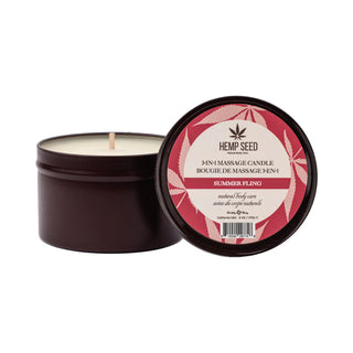 Earthly Body Hemp Seed 3-in-1 Massage Candle Summer Fling Scent