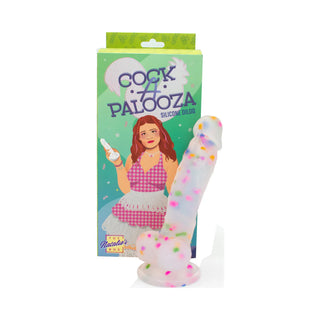 Cock-A-Palooza Confetti Silicone Dildo - Horny Stoner