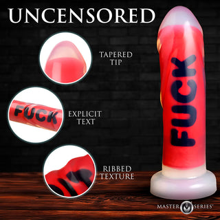 Master Series FUCK Silicone Girthy Harnessable Dildo With Suction Cup