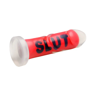 Master Series SLUT Silicone Girthy Harnessable Dildo With Suction Cup