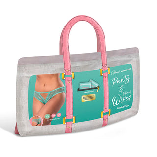 Magic Silk Crotchless Panty With Sweetums Mint Flavored Wipes