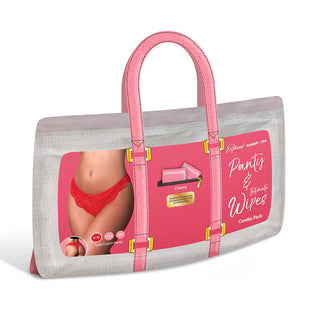 Magic Silk Split Crotch Panty With Sweetums Cherry Flavored Wipes