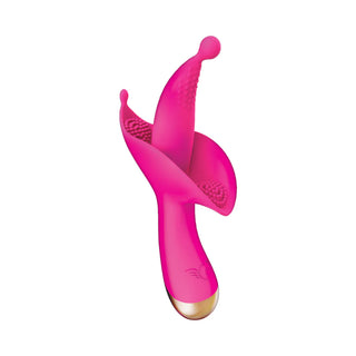 The Royale Flower Bud Heat-Up Vibrator With Back And Forth Flicking Tongue
