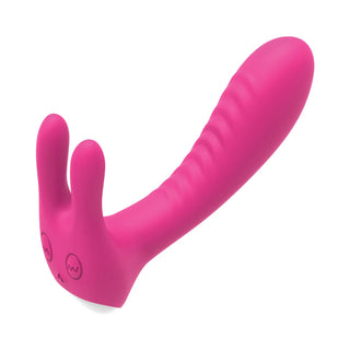 The Royale Bunny Heat Warming Dual Stimulator Rabbit Style Vibrator