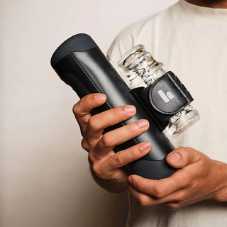 The Handy Powerful App-Enabled Adjustable Automatic Stroker With Interchangeable Sleeves