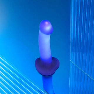Strap-On-Me Glow-LED Light Rechargeable Flexible Squishy Suction Cup Silicone Dildo