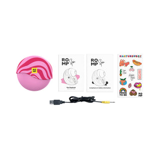ROMP Spin Travel Rechargeable Compact Suction Stimulator With Spinning Cover