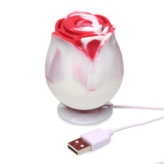 Bloomgasm The Rose Lover's Gift Box Rose Stimulator Gift Wrapped In Heart Shaped Box With Roses