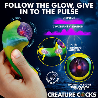 Creature Cocks Electric Eye Plasma Rechargeable Dual-Ended Silicone Vibrator