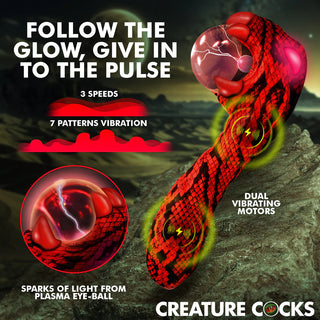 Creature Cocks Cobra Scepter Plasma Rechargeable Dual-Motor Silicone Vibrator With Ergonomic Handle
