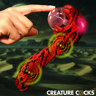 Creature Cocks Cobra Scepter Plasma Rechargeable Dual-Motor Silicone Vibrator With Ergonomic Handle