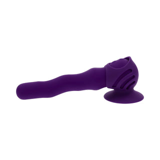 Playboy Wiggle It Rechargeable Silicone Vibrating Writhing Stimulator With Detachable Suction Cup