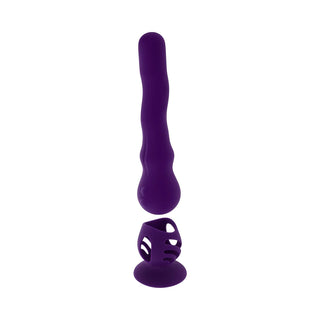Playboy Wiggle It Rechargeable Silicone Vibrating Writhing Stimulator With Detachable Suction Cup