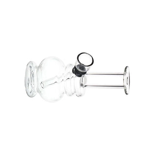 Small But Stout Bubble Rings Glass Water Pipe - 4.75" / Clear - Horny Stoner