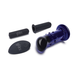 Glas 4 in. Rechargeable Remote-Controlled Vibrating Dotted G-Spot/P-Spot Plug - Horny Stoner