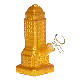 Empire State of Mind Glass Water Pipe - 6" / 14mm F / Colors Vary - Horny Stoner