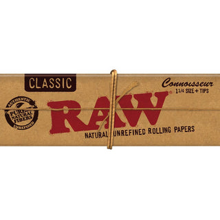 Raw Connoisseur Rolling Papers w/ Tips - Horny Stoner
