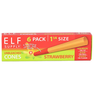 ELF Unbleached Flavor Pop Pre-Rolled Cones | 1 1/4 | 6pc | 20pk - Horny Stoner