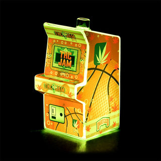 Dabtized Arcade LED Bubbler Dab Straw & Dry Herb Pipe - 7.5" - Horny Stoner