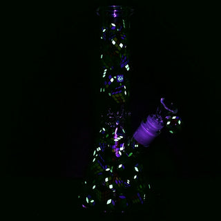 Pulsar Greatest Hits Series Glow Herb Pipe Duo / 10" / 14mm F - Horny Stoner