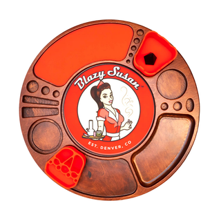 Blazy Susan Spinning Rolling Trays - Horny Stoner