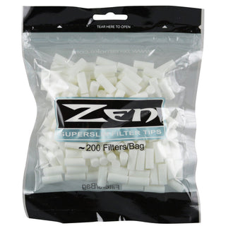 Zen Premium Super Slim Rolling Tips Filter Bag 200pcs - Horny Stoner
