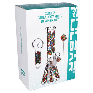 Pulsar Greatest Hits Series Glow Herb Pipe Duo / 10" / 14mm F - Horny Stoner