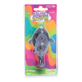 Wacky Bowlz Shark Ceramic Pipe - 3.75" - Horny Stoner