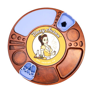 Blazy Susan Spinning Rolling Trays - Horny Stoner