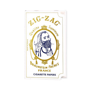 Zig Zag White Single Wide Rolling Papers - Horny Stoner
