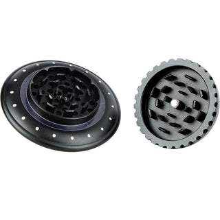 UFO Aluminum Grinder - 3pc / 1.8" / Colors Vary - Horny Stoner