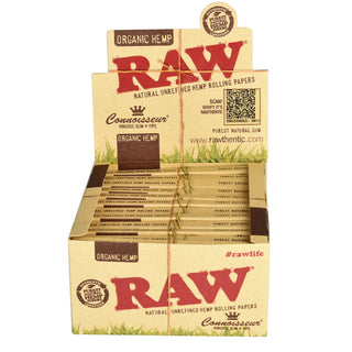 RAW Organic Connoisseur Rolling Papers | Kingsize - Horny Stoner