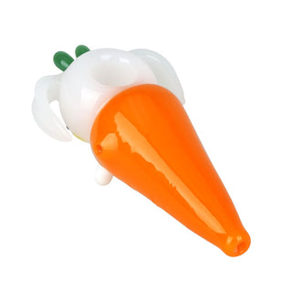 Hare and Carrot Glass Hand Pipe - 4.25" - Horny Stoner